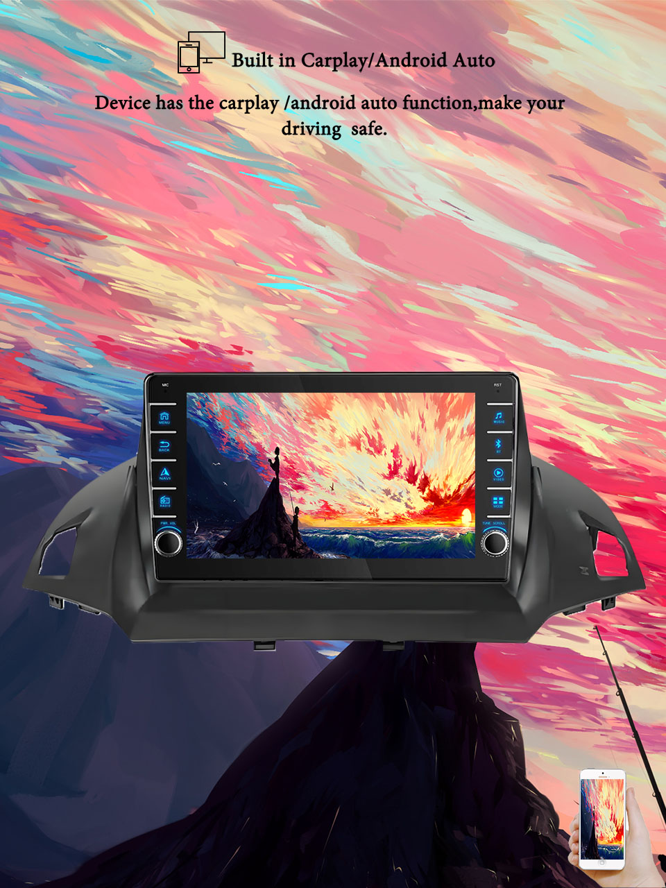 8G+128G Android 14 For Ford Ku - Tablet Danish Mobile & Accessories review and price