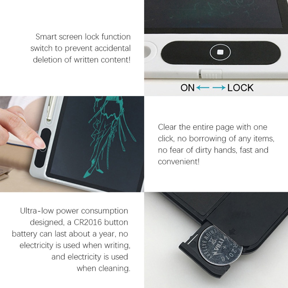 Black LCD Writing Tablet Small - Tablet Sleeves & Cases Ipad Accessories review and price