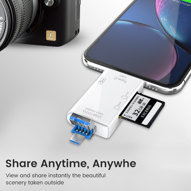 USB Type C Card Reader 6 in 1  - Tablet Accessories For Reading review and price
