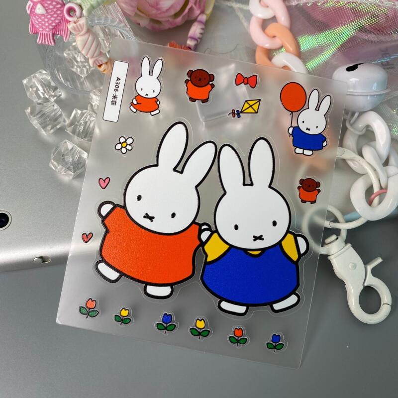 Cartoon Miffy 3D Stickers Cute - Tablet Accessories 3D Print review and price